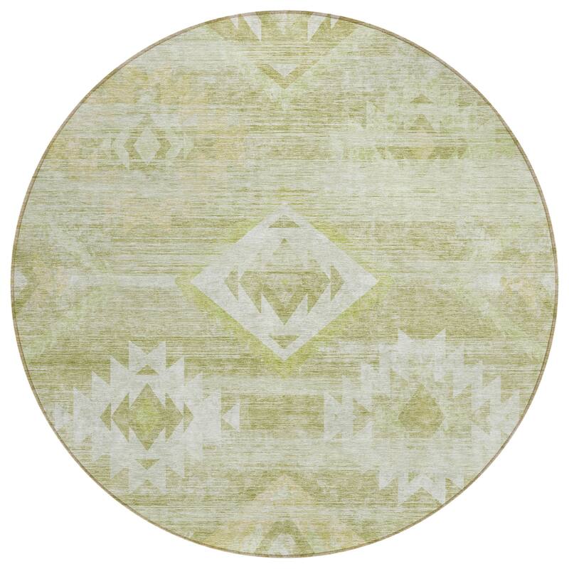Machine Washable Indoor/ Outdoor Chantille Boho Tribal Rug