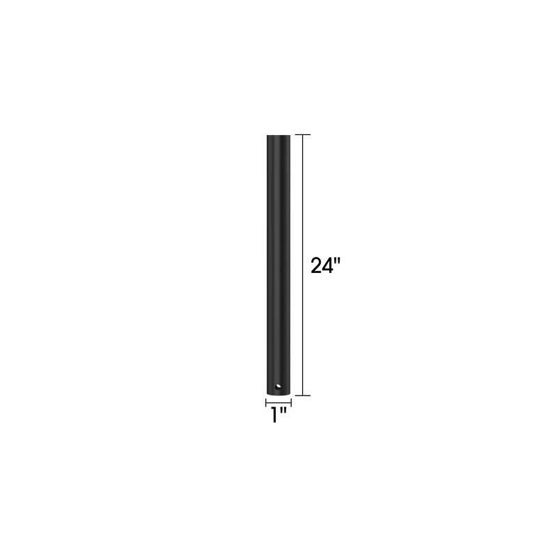 18"/ 24"/ 36"/ 48" Black Extension Downrod for Ceiling Fan