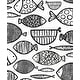 preview thumbnail 4 of 14, Seabrook Designs Cadence Fish Non-Woven Unpasted Wallpaper 20.9 in. W x 33 ft. L - Contrast