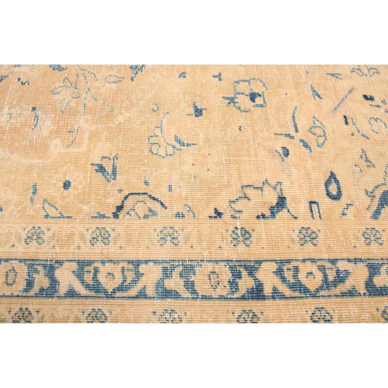 ECARPETGALLERY Hand-knotted Antalya Vintage Tan Wool Rug - 8'10 x 12'2