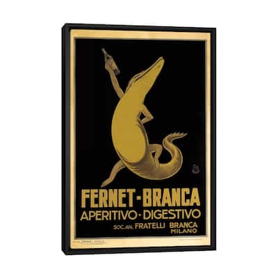 iCanvas "Fernet-Branca, Croc" by Vintage Apple Collection Framed Canvas Print