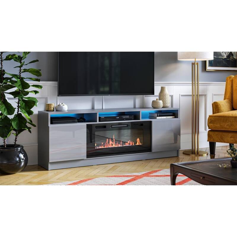 Reno 05 Electric Fireplace Modern 63" TV Stand
