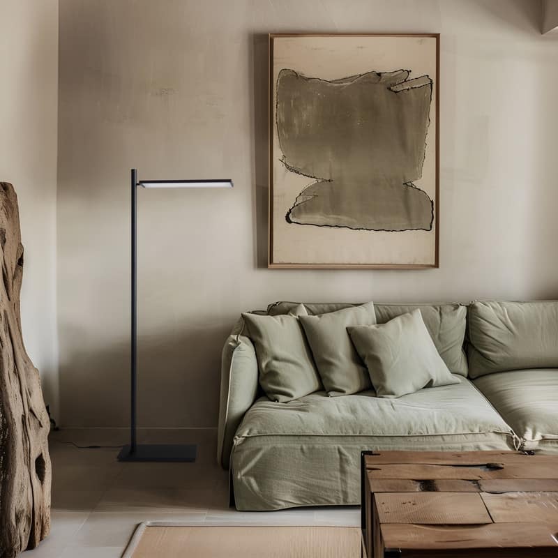 Brightech Linden LED Classic Matte Black Modern Industrial Arc Dimmable Super Bright Floor Lamp with 360º Adjustable Head