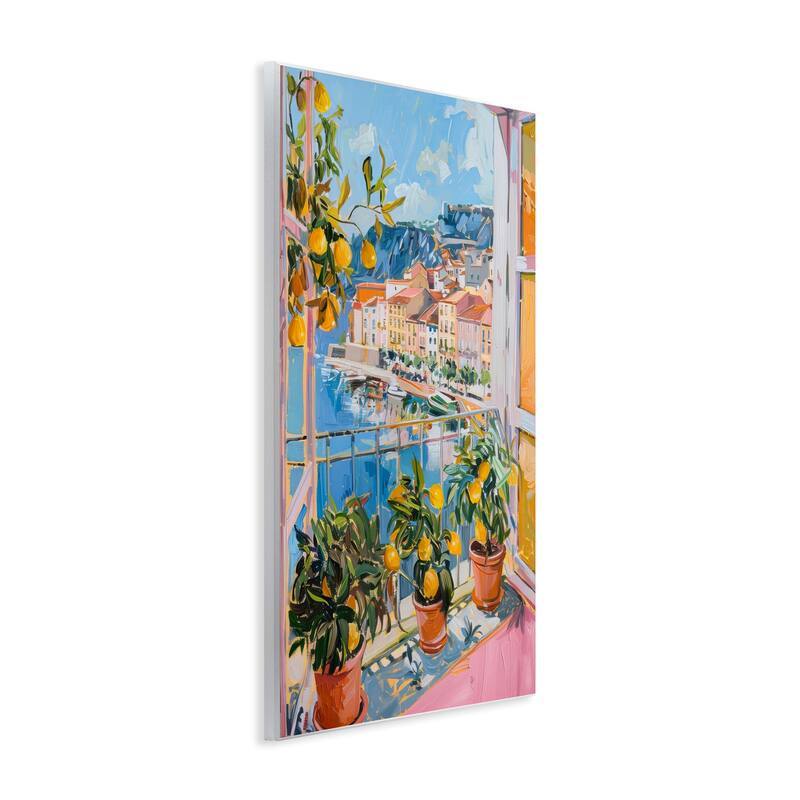 Stupell Seaside Town Window View Wall Plaque Art Design By LSR Design Studio