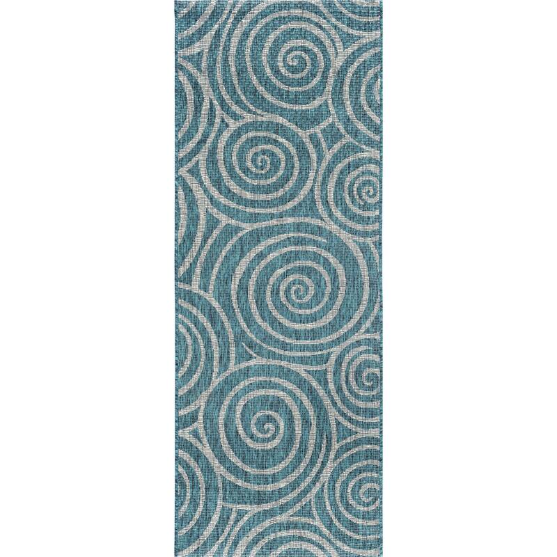 Colonnade Transitional Geometric Indoor/Outdoor Area Rug
