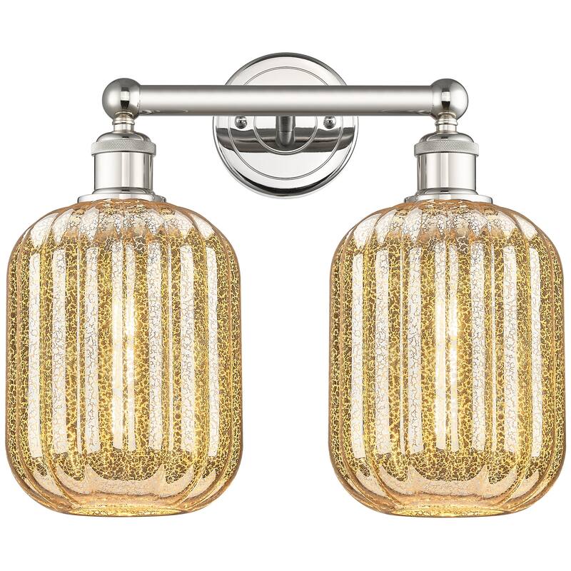 Innovations Lighting 616-2W-14-16 Preston Vanity Preston 2 Light 16" - Polished Nickel / Mercury