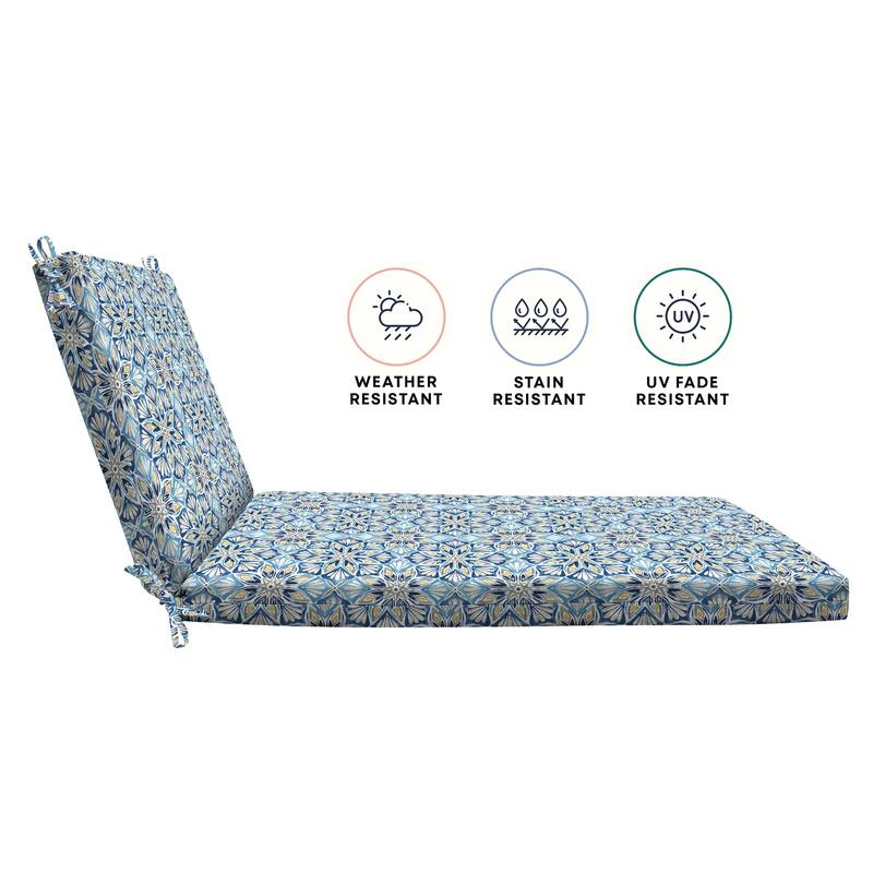 Textured Chaise Lounge Cushion - 22.5" wide x 70" long x 45" deep x 3.5" thick