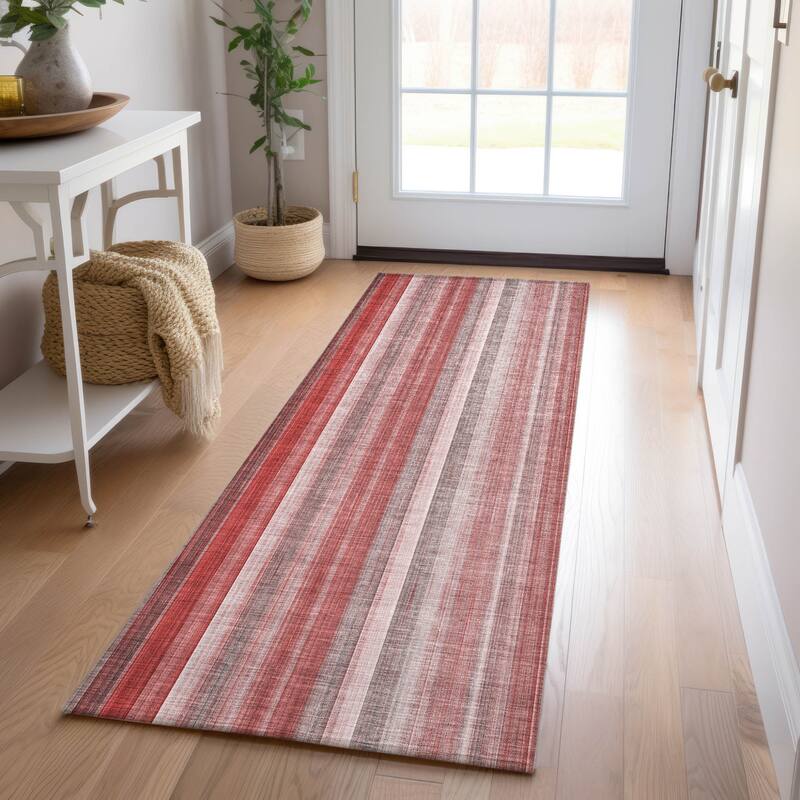 Naso Stripe Weather Resistant Classic Meets Modern Outdoor Rug