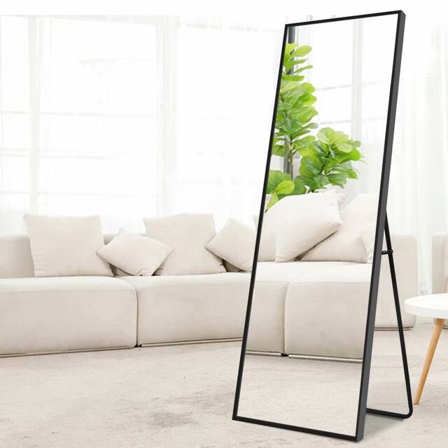 Modern Freestanding Fulllength Floor Mirror with Stand Overstock