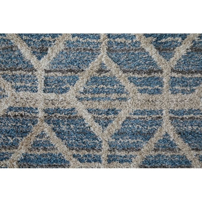 Wazo Power Loomed Geometric Stain Resistant Durable Area Rug By HomeRoots - 8' x 10'