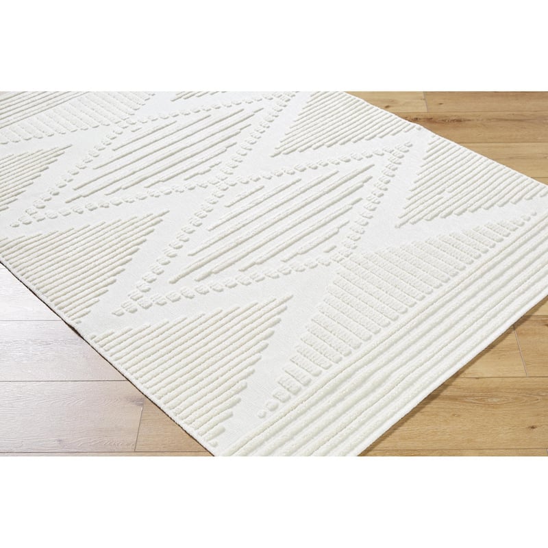 Livabliss Bohemian & Eclectic Lyna Diamond Washable Area Rug