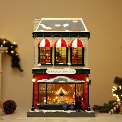 21.5" Animated & Musical Vintage Department Store