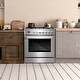 preview thumbnail 2 of 12, Cosmo 30 in. 5.0 cu. ft. Single Oven Gas Range with 5 Burner Cooktop and Heavy Duty Cast Iron Grates in Stainless Steel