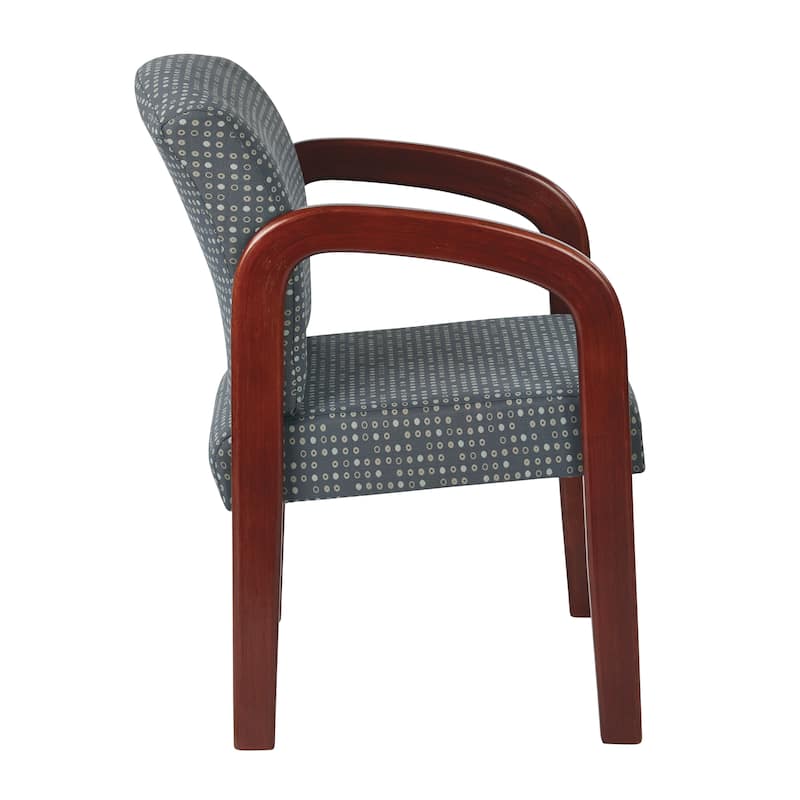 Office Star Cherry Finish Wood Visitor Chair