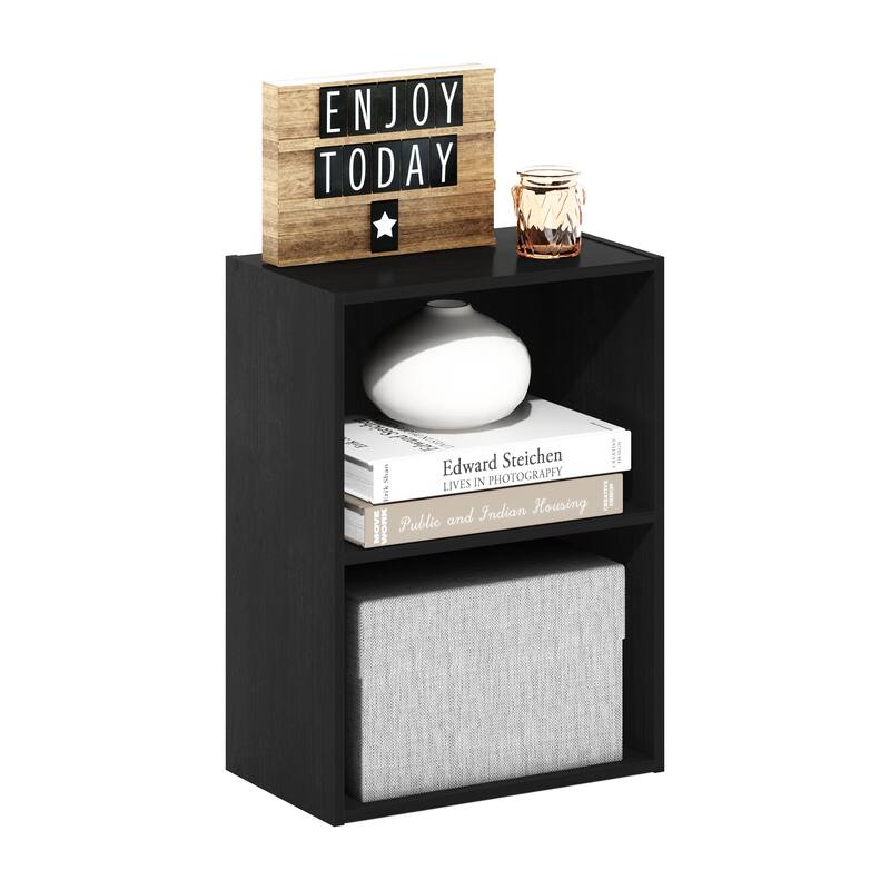 Furinno Luder 2-Tier Open Shelf Bookcase