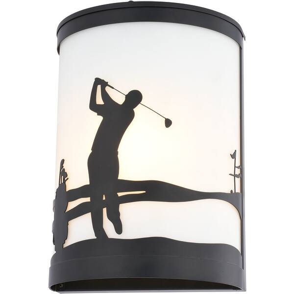 slide 2 of 11, Vaxcel Lighting T0795 Links 11" Tall Wall Sconce Black