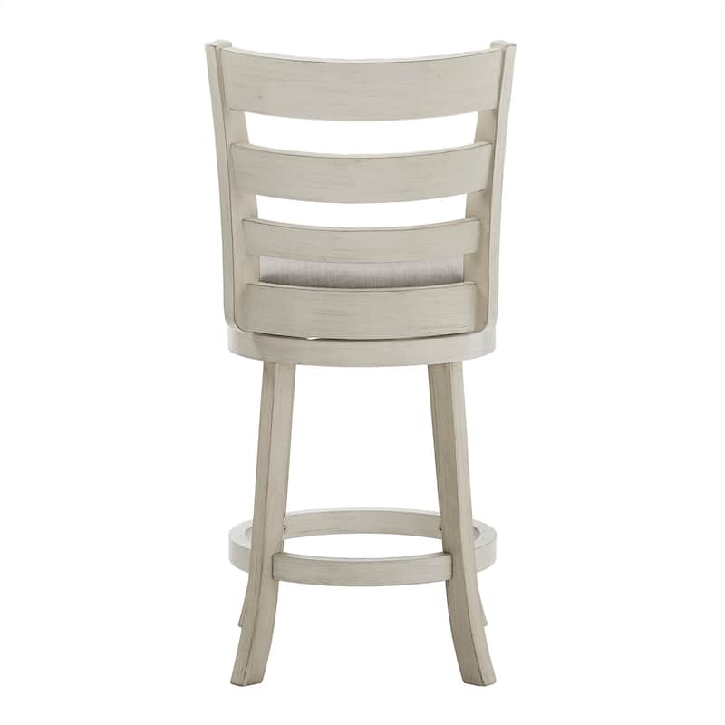 Verona Ladder Back Swivel Counter Height Stool by iNSPIRE Q Classic