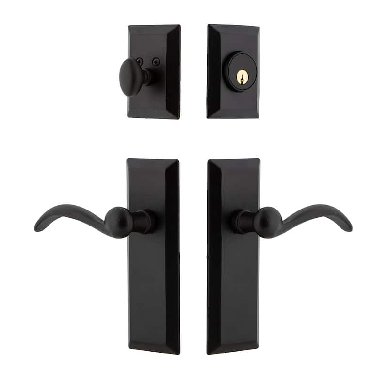 Ageless Iron Keep - Rustic Cast Iron Left Handed Single Cylinder Keyed - Black Iron