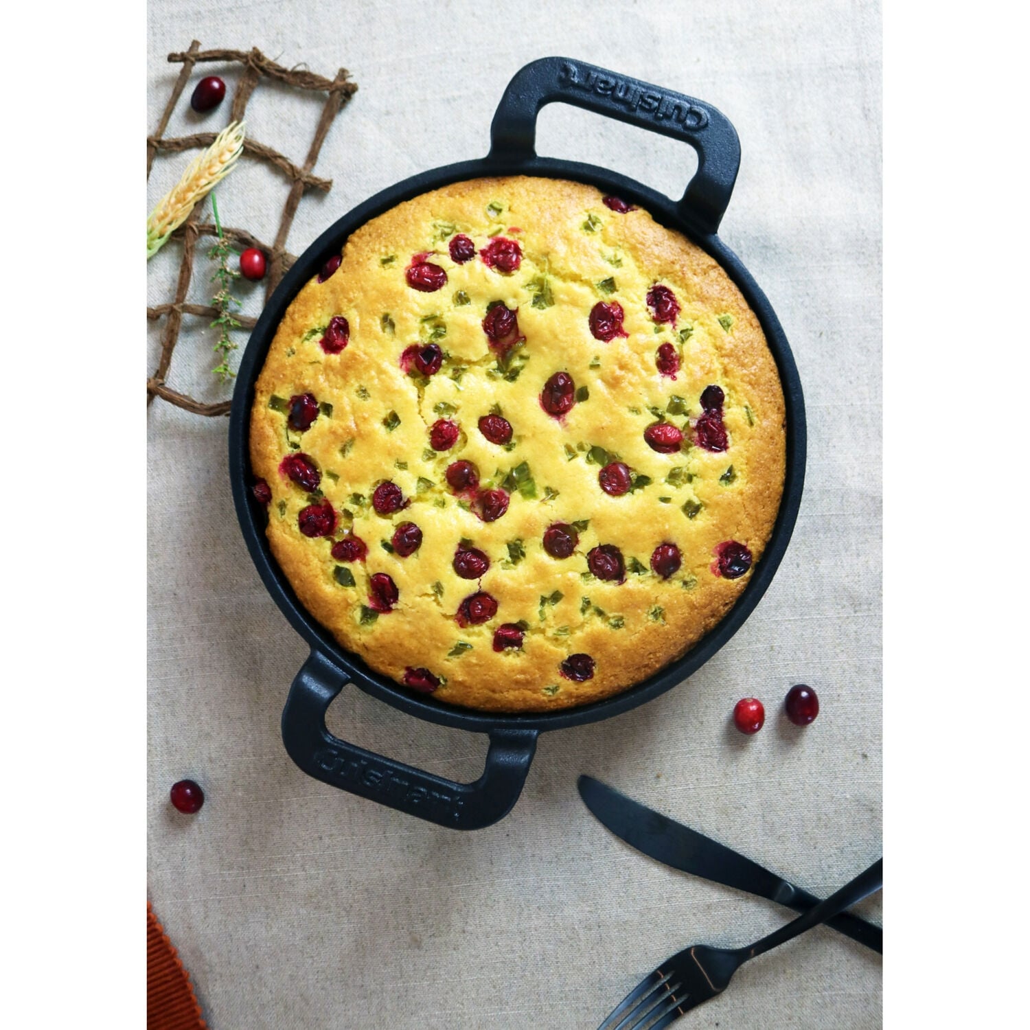 Campfire Stovetop Skillet Cornbread Inch Pre-Seasoned Cast Iron