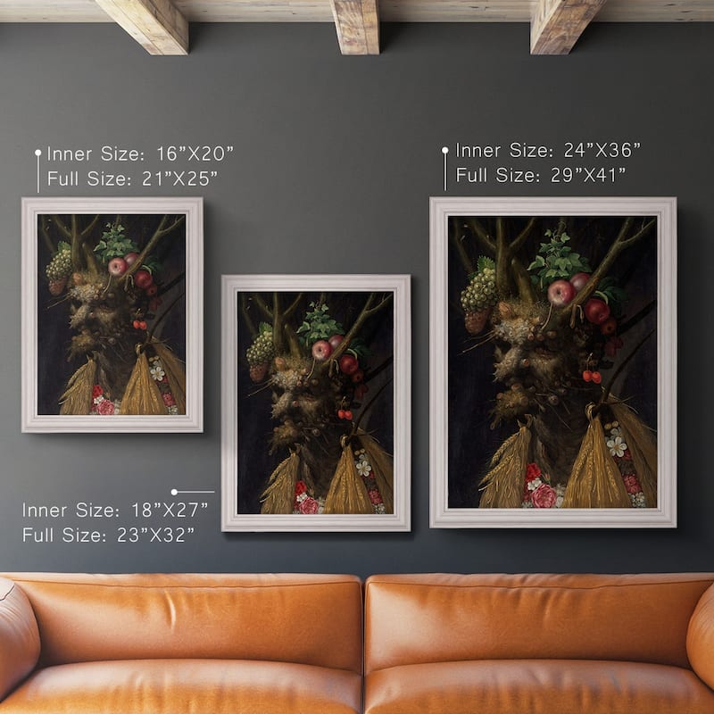 Four Seasons in One Head Premium Framed Canvas- Ready to Hang