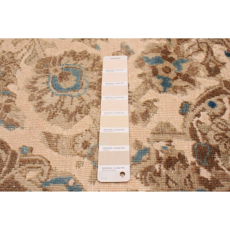 ECARPETGALLERY Hand-knotted Antalya Vintage Beige Wool Rug - 7'8 x 10'11