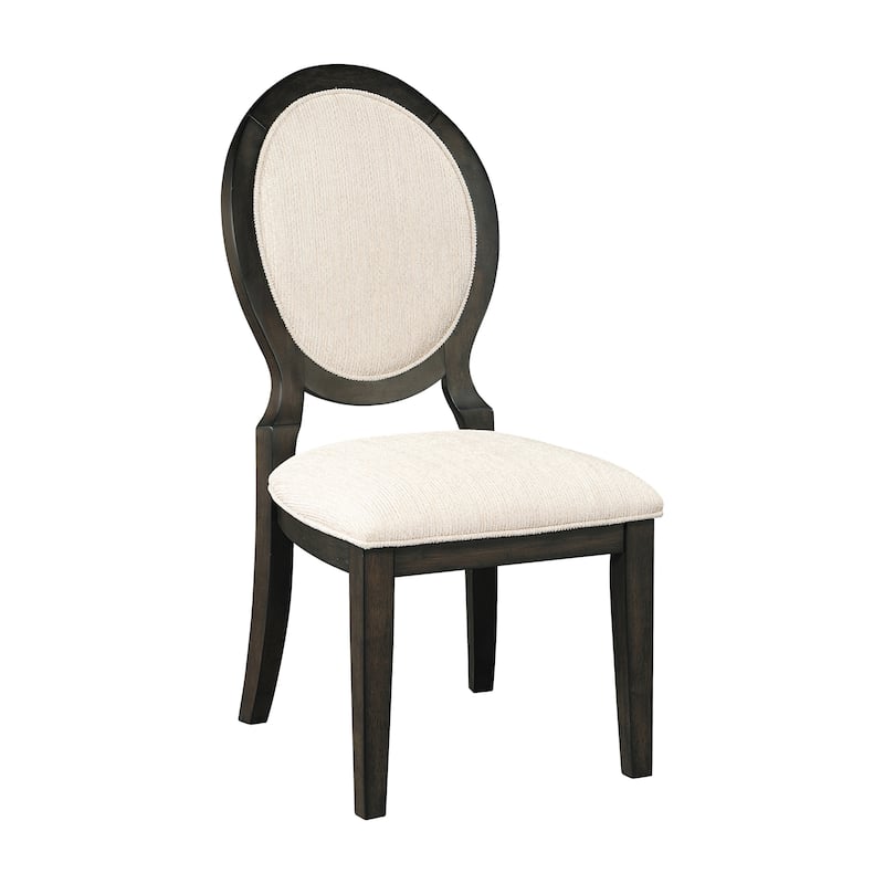 Annabelle Dark Cocoa and Cream Upholstered Dining Chairs (Set of 8)