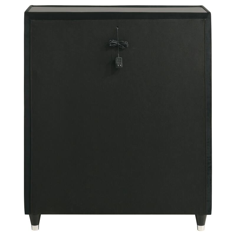 Lorient 5-drawer LED Chest of Drawers Black
