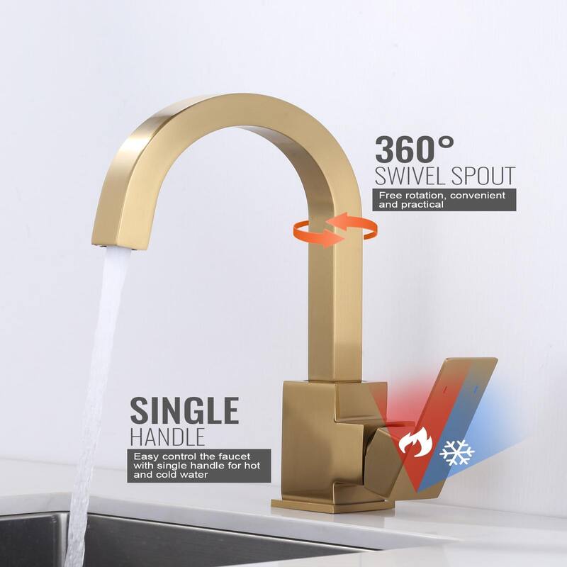 WOWOW Single-Handle Bar Faucet with Swivel Spout