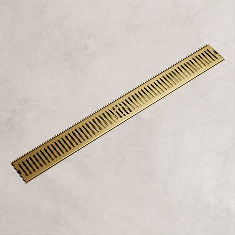 Vigo VG07002 Elan 24" Linear Shower Drain - Matte Brushed Gold