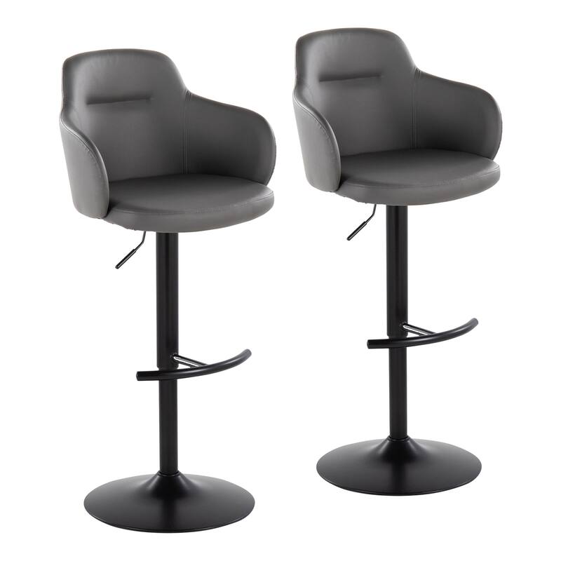 Strick & Bolton Iglabo Adjustable Bar Stool (Set of 2)