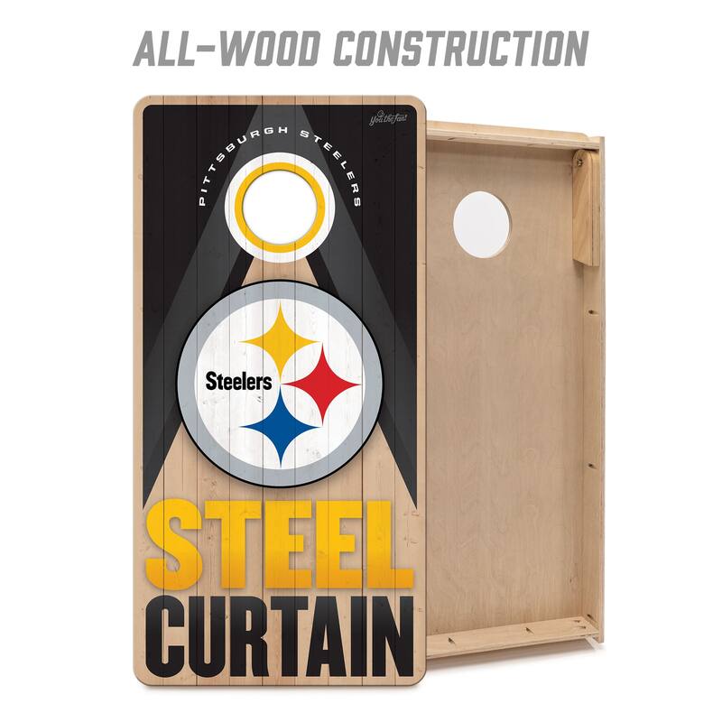 Pittsburgh Steelers NFL 2x4 Professional Cornhole Board Set