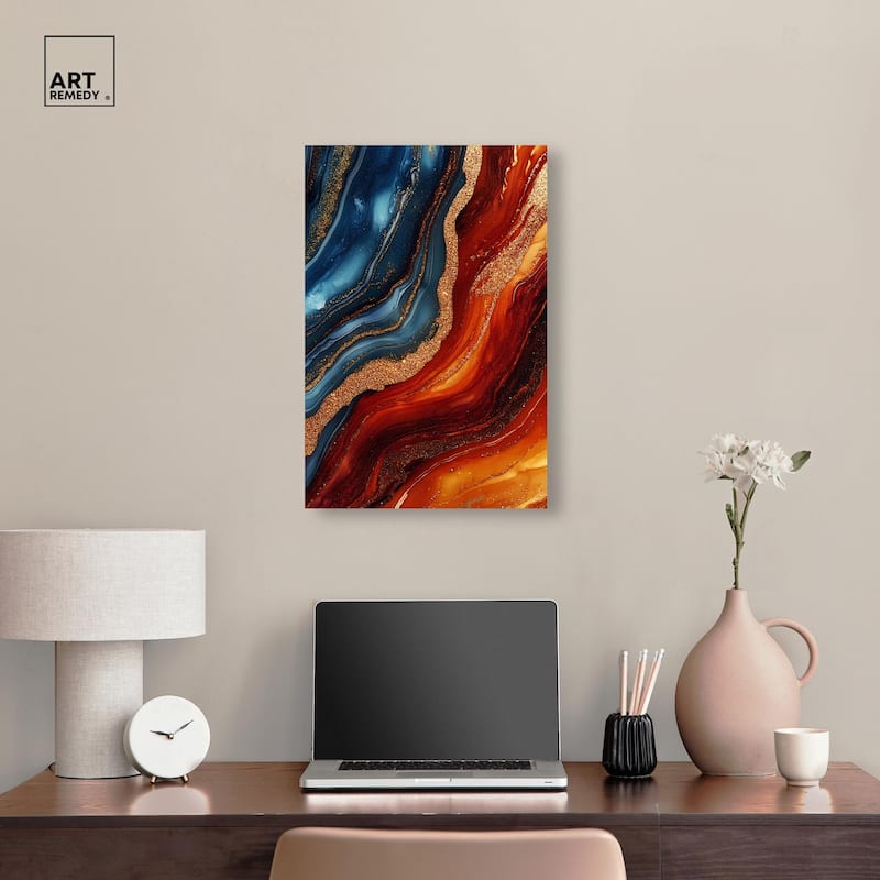 Gilded Galaxy Canvas by Art Remedy, Gallery Wrapped