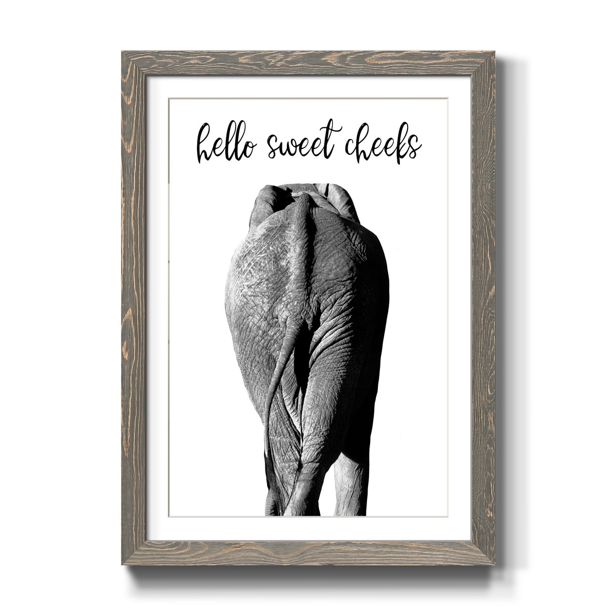Elephant Bum-Premium Framed Print - Ready to Hang