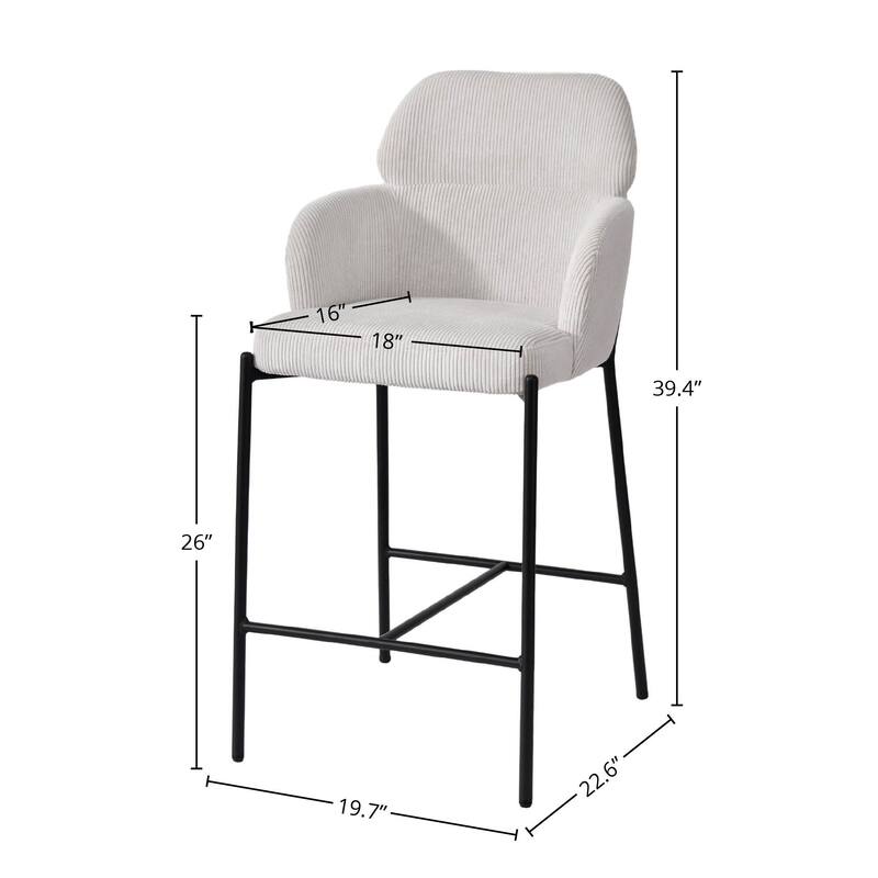 Opaline 26" Counter Stool (Set of 2)