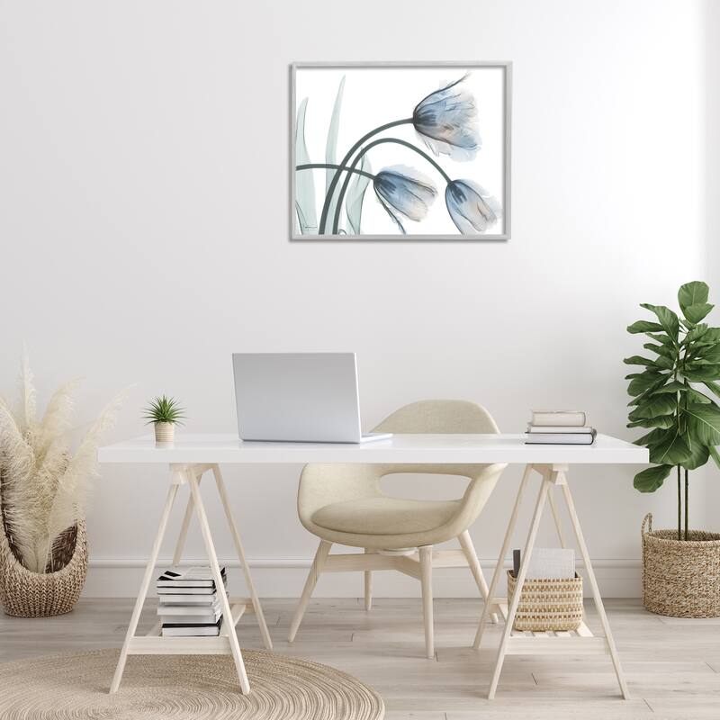 Stupell Trendy Mod Tulips Framed Giclee Art Design By Albert Koetsier