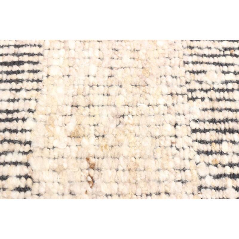 ECARPETGALLERY Braid weave Sienna Light Grey Wool Rug - 5'2 x 6'6