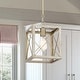 preview thumbnail 30 of 37, Acroma 1-light Farmhouse Rustic Rectangle Kitchen Island Pendant Light - 8 inches French Ash