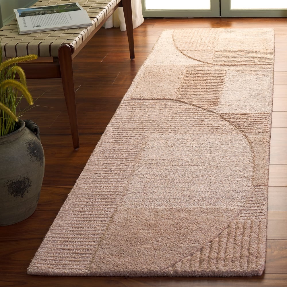 SAFAVIEH Handmade Harvest Valbona Modern Contemporary Wool Rug