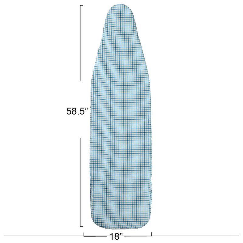 Household Essentials Deluxe Ironing Board Replacement Pad and Cover - 58.5"L x 18.0"W x 0.0"H