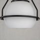 preview thumbnail 11 of 19, Mid-Century Modern 1-Light Dome Semi-Flush Mount Ceiling Light with with Opal Glass Globe Shade - 9.5