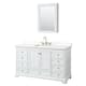 Option White, Gold Trim, White Quartz Top