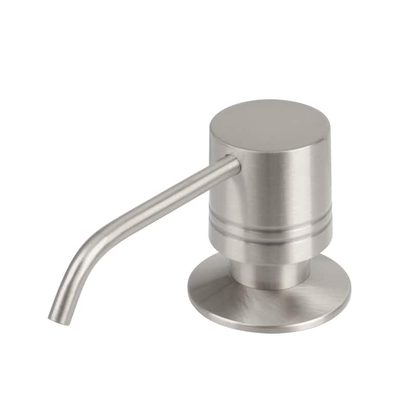 Built in Soap Dispenser Refill from Top with 17 OZ Bottle - 3 Years Warranty - Brushed Nickel