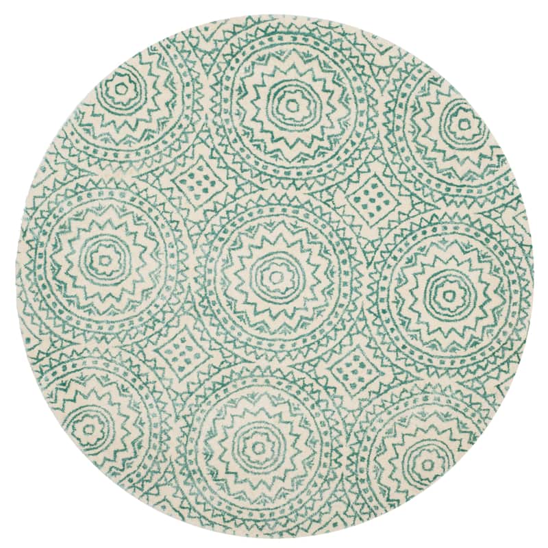 SAFAVIEH Handmade Bella Heita Modern Floral Wool Rug