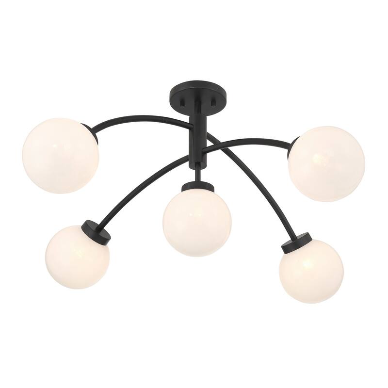 Savoy House 6-6199-5 Redfield 5 Light 36" Wide LED Semi-Flush Ceiling
