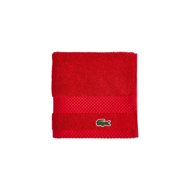 Lacoste Heritage Supima 100% Cotton Bath Towel, Hand Towel, Wash Cloth, and Bath Sheet - Formula 1 - Wash Cloth