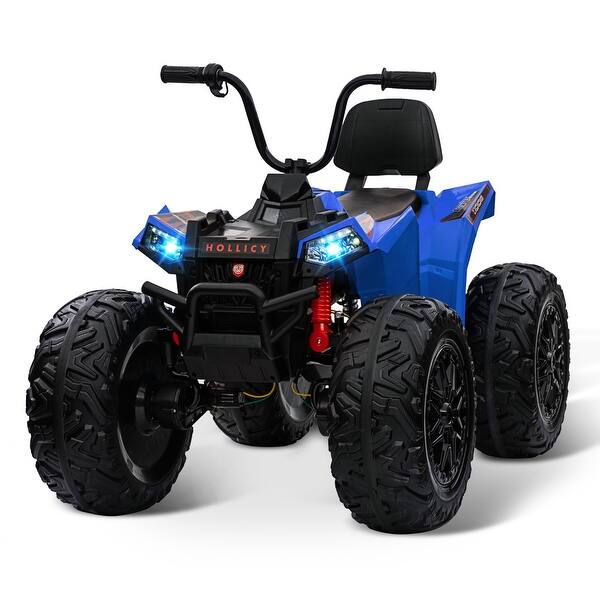 slide 2 of 6, Ride On ATV w/Powerful Engine & Full Metal Suspensions Blue