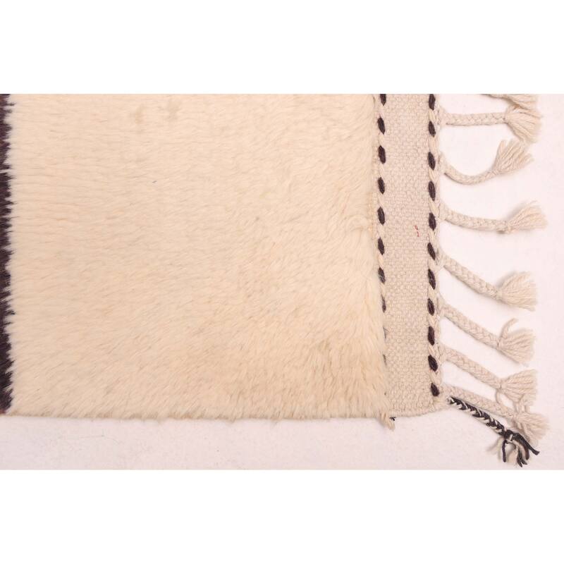 ECARPETGALLERY Hand-knotted Pak Finest Marrakesh Cream Wool Rug - 6'11 x 9'8