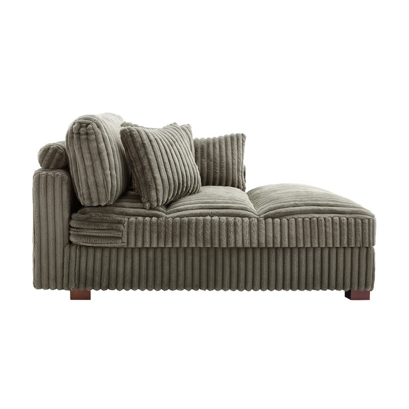 Modern Indoor Chaise Lounge Couch with Pillows