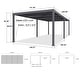 preview thumbnail 47 of 74, PURPLE LEAF Outdoor Louvered Pergola with Adjustable Metal Roof for Patio Pergola