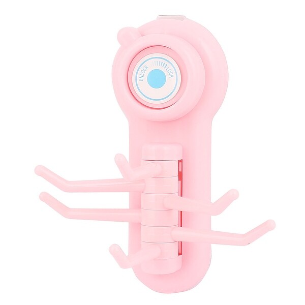 Plastic Kitchen Bathroom Wall Suction Cup Sucker Washcloth Towel Multi Hooks Hanger